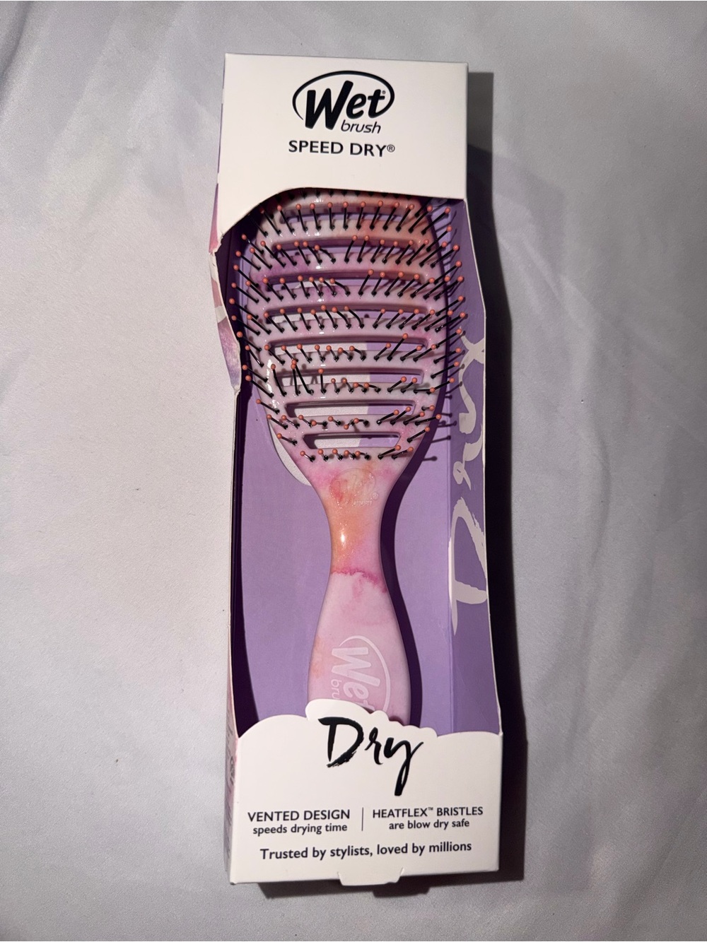 Wet Brush Speed Dry Vent Brush - Pink Marble